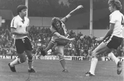 Steve Buckley clears the ball