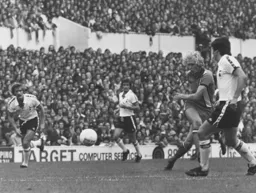 Ron Futcher thumps in a shot