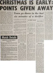 Match Report: Brighton & Hove Albion vs Luton Town FC (27th Sep 1977)