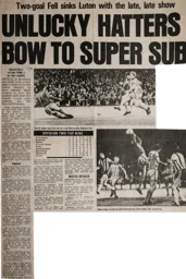 Match Report: Brighton & Hove Albion vs Luton Town FC (27th Sep 1977)