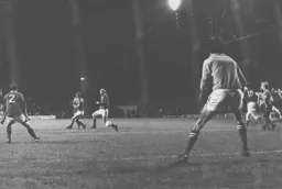 Paul Price nets the only goal of the game from a free-kick