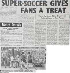 Match Report: Luton Town FC vs Fulham (15th Oct 1977)