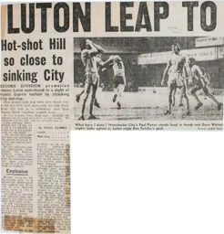 Match Report: Luton Town FC vs Manchester City (25th Oct 1977)