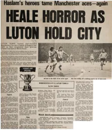 Match Report: Manchester City vs Luton Town FC (1st Nov 1977)