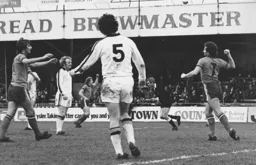 Jimmy Husband celebrates his goal