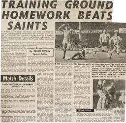 Match Report: Southampton vs Luton Town FC (10th Dec 1977)