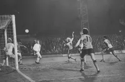 Ron Futcher on target with the Luton goal