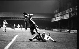 Phil Boersma brought down just outside the box