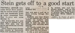 Match Report: Luton Town FC vs Sheffield United (27th Dec 1977)