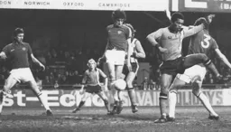 Brian Stein watches the ball whistle past