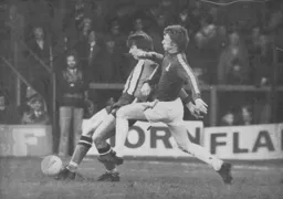 Alan West wins a midfield challenge