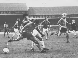 Brian Stein about to be fouled