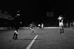 Graham Jones crosses into the Rovers box