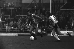 Graham Jones about to make a tackle