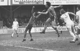 Pressure on the Blackpool defence