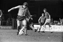 Alan West moves through midfield