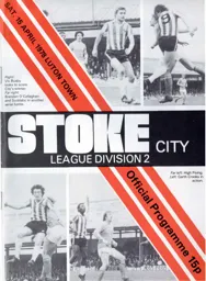 Programme: Stoke City vs Luton Town FC (15th Apr 1978)