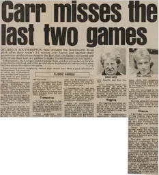 Match Report: Luton Town FC vs Southampton (22nd Apr 1978)