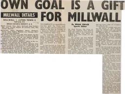 Match Report: Millwall vs Luton Town FC (25th Apr 1978)