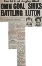 Match Report: Millwall vs Luton Town FC (25th Apr 1978)