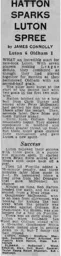 Match Report: Luton Town FC vs Oldham Athletic (19th Aug 1978)