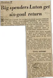 Match Report: Luton Town FC vs Oldham Athletic (19th Aug 1978)