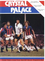 Programme: Crystal Palace vs Luton Town FC (22nd Aug 1978)