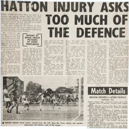 Match Report: Bristol Rovers vs Luton Town FC (9th Sep 1978)