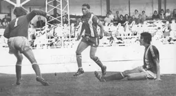 Cardiff's Phil Dwyer scores in his own net for goal number seven