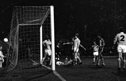 Brian Stein watches on as a goal is disallowed for a foul
