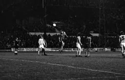 Chris Turner heads for goal