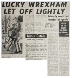 Match Report: Luton Town FC vs Wrexham (7th Oct 1978)