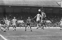 Chris Turner heading for goal