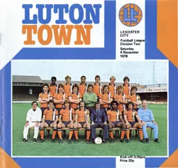 Programme: Luton Town FC vs Leicester City (4th Nov 1978)