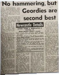 Match Report: Luton Town FC vs Newcastle United (18th Nov 1978)
