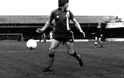 Alan West looks back to find the linesman's flag is up