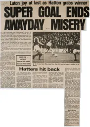 Match Report: Charlton Athletic vs Luton Town FC (21st Nov 1978)
