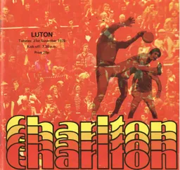 Programme: Charlton Athletic vs Luton Town FC (21st Nov 1978)