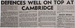Match Report: Cambridge United vs Luton Town FC (3rd Feb 1979)