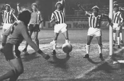 Chris Turner tries to get the ball across