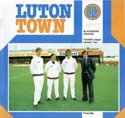 Programme: Luton Town FC vs Blackburn Rovers (24th Feb 1979)