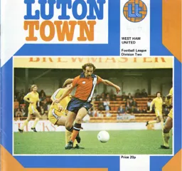 Programme: Luton Town FC vs West Ham United (26th Feb 1979)
