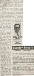 Match Report: Burnley vs Luton Town FC (13th Mar 1979)