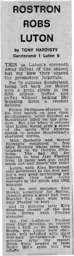 Match Report: Sunderland vs Luton Town FC (31st Mar 1979)