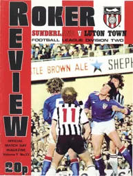 Programme: Sunderland vs Luton Town FC (31st Mar 1979)