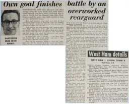Match Report: West Ham United vs Luton Town FC (9th Apr 1979)