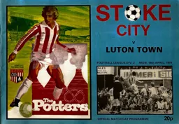 Programme: Stoke City vs Luton Town FC (16th Apr 1979)