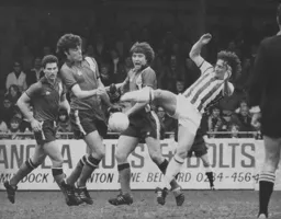 The Luton defence holds firm