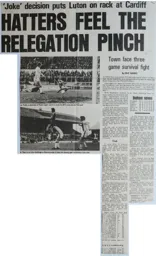Match Report: Cardiff City vs Luton Town FC (25th Apr 1979)