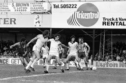 Brian Stein’s effort heads for goal